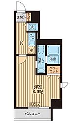 KDXレジデンス入谷 1Kの間取図画像