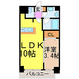 間取図画像 1LDK