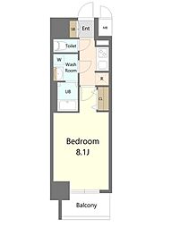 S-RESIDENCE堀田駅前futur 1Kの間取図画像