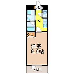 IARIM新瑞橋 1Kの間取図画像