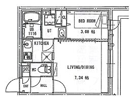 愛知県名古屋市昭和区下構町１丁目（賃貸マンション1LDK・2階・29.14㎡） その2