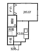 愛知県名古屋市南区呼続４丁目（賃貸アパート1K・3階・23.28㎡） その2