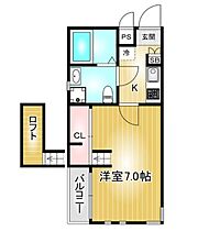 愛知県名古屋市瑞穂区井戸田町１丁目（賃貸アパート1K・2階・22.82㎡） その2