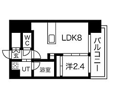 愛知県名古屋市昭和区阿由知通５丁目（賃貸マンション1LDK・4階・28.35㎡） その2