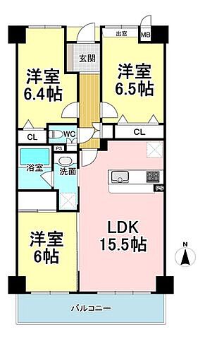 間取り サーパス三輪 5階/-