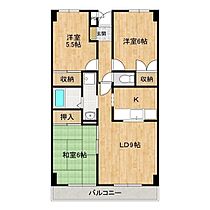 パークヒルズマルキ1 202 ｜ 茨城県水戸市見川1丁目（賃貸マンション3LDK・2階・66.56㎡） その2