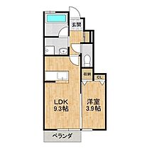 姫子ヒルズA 103 ｜ 茨城県水戸市姫子1丁目（賃貸アパート1LDK・1階・33.43㎡） その2