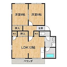 グランテラス 2LDKの間取図画像
