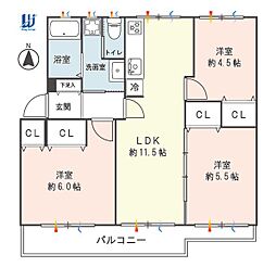 間取図画像 3LDK