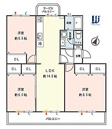 間取図画像 3LDK