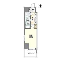 ELSTANZA徳川 1Kの間取図画像