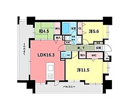 エイルマンション城南通り 3LDKの間取図画像