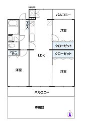 間取図画像 3LDK
