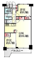 間取図画像 2LDK