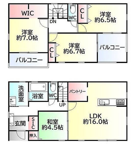 間取りを拡大表示