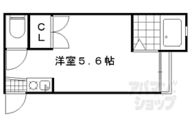 カーザピッコーラ 201 ｜ 京都府京都市北区等持院東町（賃貸アパート1K・2階・16.00㎡） その2