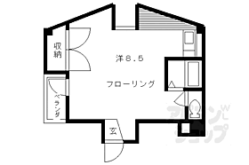 京都府京都市左京区下鴨高木町（賃貸マンション1R・4階・23.11㎡） その2