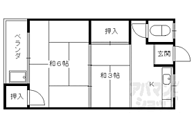 京都府京都市右京区常盤西町（賃貸アパート2K・1階・23.49㎡） その2