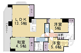 京都府京都市下京区醒ヶ井通荒神町（賃貸マンション3LDK・2階・72.21㎡） その2