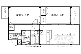 シュシュパルク鹿苑 403 ｜ 京都府京都市北区衣笠総門町（賃貸マンション2LDK・4階・73.00㎡） その2