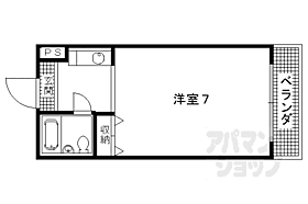 京都府京都市左京区一乗寺払殿町（賃貸マンション1K・4階・22.03㎡） その2