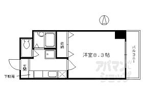 京都府京都市下京区四条通油小路東入傘鉾町（賃貸マンション1K・8階・24.26㎡） その2