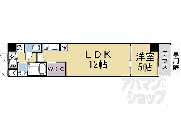 京都府京都市南区八条源町(賃貸マンション1LDK・1階・39.55㎡)の写真 その2