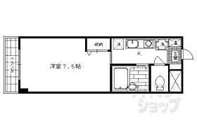 京都府京都市右京区山ノ内宮前町（賃貸マンション1K・1階・21.00㎡） その2