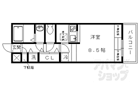 ホワイトハイムＫＡＧＡＭＩＩＳＨＩ 302 ｜ 京都府京都市北区衣笠開キ町（賃貸マンション1R・3階・27.10㎡） その2