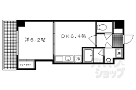 京都府京都市上京区千本通出水下ル十四軒町（賃貸マンション1DK・3階・30.77㎡） その2