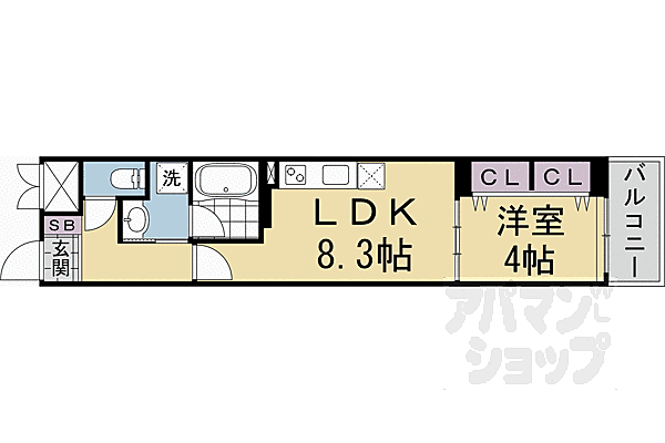 ベラジオ雅び北野白梅町 202｜京都府京都市上京区一条通御前通東入西町(賃貸マンション1LDK・2階・33.16㎡)の写真 その2