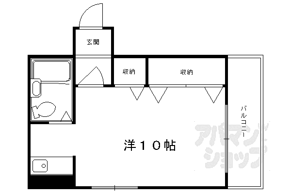 第2正美堂ビル 401｜京都府京都市中京区壬生坊城町(賃貸マンション1K・4階・26.89㎡)の写真 その2