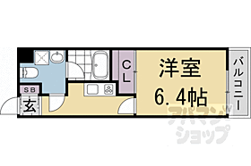 京都府京都市左京区北白川上終町（賃貸マンション1K・2階・22.42㎡） その2