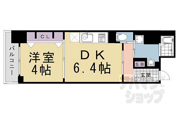 べラジオ京都梅小路 704｜京都府京都市下京区西七条南東野町(賃貸マンション1DK・7階・30.03㎡)の写真 その2