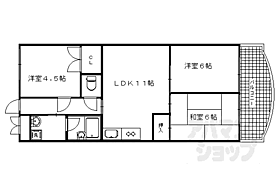 京都府京都市右京区嵯峨広沢南下馬野町（賃貸マンション3LDK・3階・58.32㎡） その2