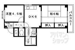 グレートハウス 2DKの間取図画像