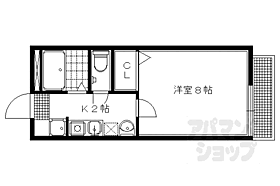 京都府京都市左京区岩倉南木野町（賃貸アパート1K・1階・25.63㎡） その2