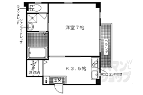 京都府京都市右京区太秦青木元町（賃貸マンション1K・3階・24.36㎡） その2