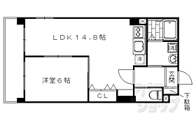 京都府京都市右京区西京極東大丸町（賃貸マンション1LDK・6階・45.13㎡） その2