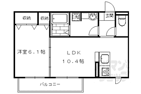 京都府京都市右京区太秦奥殿町（賃貸アパート1LDK・2階・42.08㎡） その2