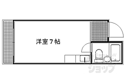 K・West 1Kの間取図画像
