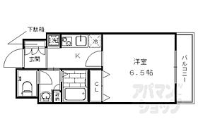 京都府京都市下京区東境町（賃貸マンション1K・4階・24.48㎡） その2