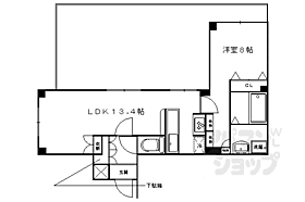 コンフォール円町 309 ｜ 京都府京都市上京区御前通下立売上る北町（賃貸マンション1LDK・3階・49.12㎡） その2