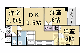 シンフォニー太子道 602 ｜ 京都府京都市中京区西ノ京南上合町（賃貸マンション3LDK・6階・53.46㎡） その2