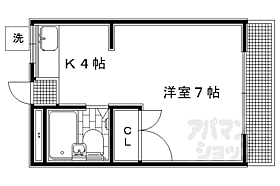 京都府京都市左京区田中大堰町（賃貸マンション1K・1階・20.00㎡） その2