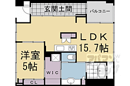 SHALIMARNISHIOJI 1LDKの間取図画像