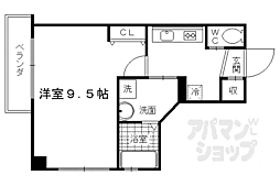 JR東海道・山陽本線 京都駅 徒歩5分の賃貸マンション 5階1Kの間取り
