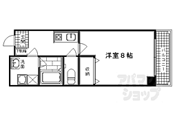 コージーハイツ大宮 8階1Kの間取り