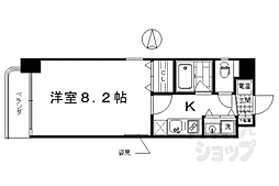 マジェスティ 1Kの間取図画像