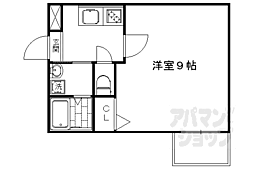 アークリード五条堀川 3階1Kの間取り